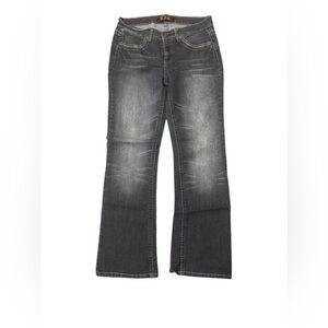 Women’s True Jeans Company boot cut jeans, embellished pockets, size 10
